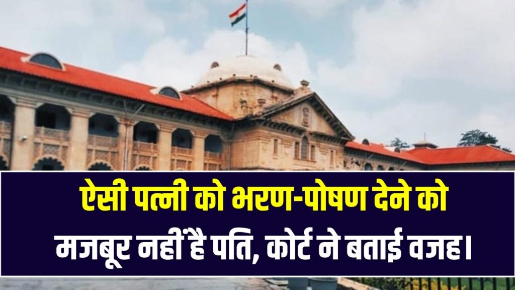 इलाहाबाद हाईकोर्ट का सख्त फैसला! ऐसी पत्नी को भरण-पोषण (Maintenance) देने को मजबूर नहीं है पति; कोर्ट ने बताई वजह।