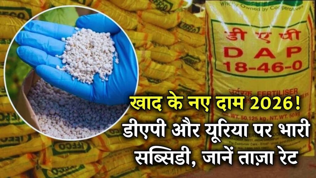 DAP Urea New Rate 2026: किसानों को बड़ी राहत! भारी सब्सिडी के साथ मिल रहा डीएपी और यूरिया, देखें आज के ताजा भाव