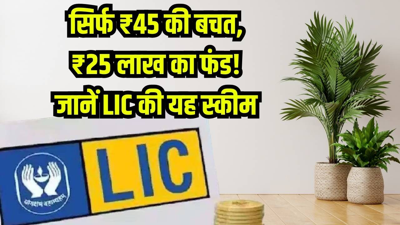 रोज सिर्फ ₹45 की बचत से मिलेंगे ₹25 लाख! LIC की इस स्कीम ने सबको चौंकाया
